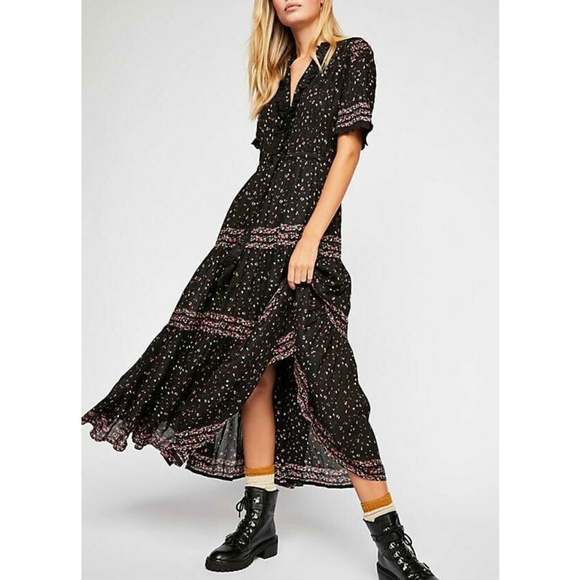 rare feeling pleated printed dress